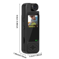 Caméra d'action miniature C13 WiFi 2K avec clip arrière, écran, enregistreur portable, caméra de sport de poche avec vision nocturne HD pour vélo