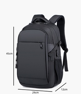 Mochilas impermeáveis do curso dos homens do negócio do saco do computador portátil do estudante da escola do roubo <span class=keywords><strong>anti</strong></span> com carregador do USB - Product Image 2