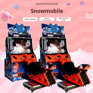 Machine de course de voitures sur neige pour enfants, équipement de jeu d'arcade, jeu de simulation de course à monnayeur pour un joueur - Product Image 2