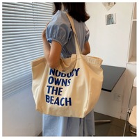 Sac fourre-tout en toile de coton bio réutilisable, uni, de haute qualité, à la mode, personnalisable avec impression de logo pour le shopping en gros