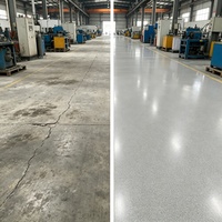 Revêtement de sol décoratif auto-nivelant en sable coloré époxy de haute qualité pour usage intérieur et extérieur