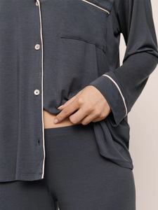 Set <span class=keywords><strong>Pigiama</strong></span> <span class=keywords><strong>Donna</strong></span> in Tencel <span class=keywords><strong>Modal</strong></span> Spandex, Servizio Personalizzato Disponibile per Abbigliamento da Notte per Adulti - Product Image 4