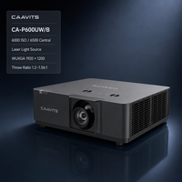 Projecteur laser de scène CAAVITS 6000 lumens WUXGA 1920x1200 DLP pour l'éducation, les salles de conférence et les projecteurs de salle