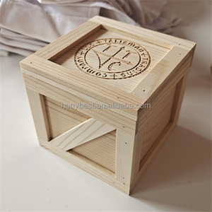 Boîtes d'expédition de stockage de <span class=keywords><strong>caisse</strong></span> d'emballage de pin poli naturel, LOGO gravé Mini <span class=keywords><strong>caisse</strong></span> en <span class=keywords><strong>bois</strong></span> d'expédition avec la fermeture magnétique - Product Image 6