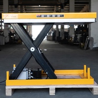 Plateforme à ciseaux hydraulique HW1001 de haute qualité, neuve, robuste, pour usage industriel, capacité de charge 1t, hauteur 1m, dimensions 1300*820mm