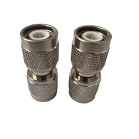 Connecteur adaptateur TNC-JJ en cuivre nickelé Adaptateur coaxial TNC mâle à TNC mâle
