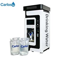 Máquina expendedora de agua potable de autoservicio para fábricas, con gabinete metálico y sistema de purificación de agua, para pedidos al por mayor