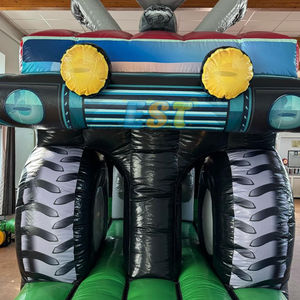 Nouveau design 3D camion <span class=keywords><strong>de</strong></span> pompiers parcours d'obstacles <span class=keywords><strong>voiture</strong></span> au sol château gonflable toboggan Combo obstacles gonflables parcours d'assaut à vendre - Product Image 6