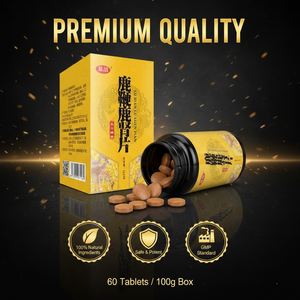 Hertenkruiden Nierextract & Ginseng Tabletten voor Volwassen Mannen, Energie & Vitaliteit Ondersteuning met Goji-bessen - Product Image 6