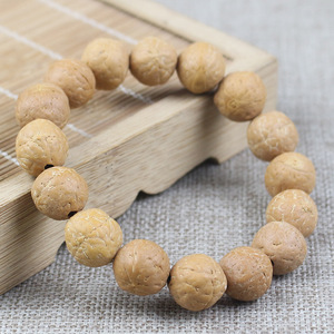 Phoenix Eye Bodhi Seed <b>Bracelet</b> 13Mm Nepal Papaya Buddhist Prayer Beads Unisex Jewelry Gift - Product Image 1