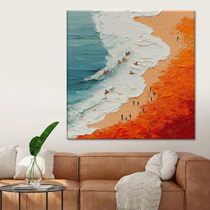 Peinture à l'huile moderne sur toile, peinture à la main, paysage de vague de mer 2026, peinture au <span class=keywords><strong>couteau</strong></span>, affiche <span class=keywords><strong>acrylique</strong></span>, texture abstraite, art mural - Product Image 3