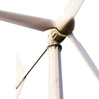 GWS-10KW Générateur éolien horizontal 10KW pour base de télécommunications, démarrage à 2,5 m/s, 3 pales en PRV, PMSM 380V, IP54, qualité industrielle, 6,5 m de portée éolienne
