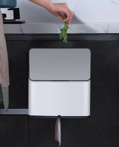 Poubelles à déchets en acier inoxydable, cuisine, salon, <span class=keywords><strong>poubelle</strong></span> murale, armoire de cuisine, porte suspendue - Product Image 3