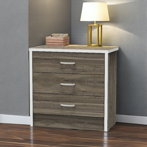 Tablero grueso para la parte del cuerpo del armario, cómoda de 3 cajones, armario de almacenamiento para dormitorio, hecho en Malasia 14_0001 - Product Image 1