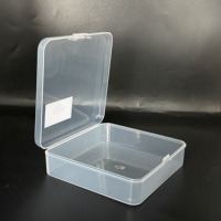 Boîtes de rangement carrées en plastique PP vides, mini-contenants transparents pour petits cadeaux et loisirs créatifs, prêtes à être expédiées