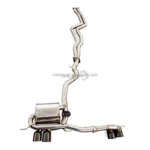 Pour BMW 130i <span class=keywords><strong>E87</strong></span> N54 3.0 2004-2011 Système d'échappement de course automobile avec soupape de silencieux, tuyau de course et contrôleur à quatre pointes acérées - Product Image 3