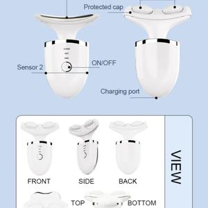 Produits phares : Appareil de lifting du cou par vibration, soin de la peau, machine de beauté pour le lifting du cou et du visage, masseur facial - Product Image 4