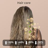 Sèche-cheveux ionique multi-styler pliable haute vitesse et faible bruit avec lisseur et boucleur, prise en charge de la langue française, 1400W, 3 vitesses