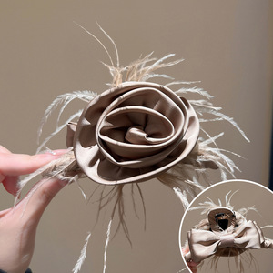 Elegant Floral Hair Tie Scrunchie Sweet Rose Flower Hair <b>Ring</b> for <b>Kids</b> for Evening Parties Wholesale Accessory - Product Image 3