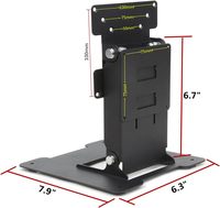 Support d'écran en métal robuste Wearson, pliable à plat, VESA 75x75 100x100, support de bureau pour PC AIO 24 pouces