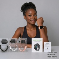 Montre connectée Android personnalisée Y68 D20 unisexe, tracker, calendrier, écran tactile, étanche IP65, 3 mois