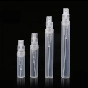 Cheap Small Nini Plastic Sprayer Clear Black White Empty Click Cap Portable 2ml Perfume Spray Bottles