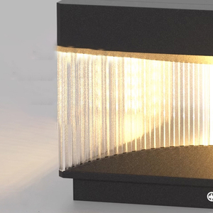 Lampes <span class=keywords><strong>de</strong></span> poteau <span class=keywords><strong>de</strong></span> jardin LED IP55 pour extérieur, étanches, en acier inoxydable et acrylique, pour piliers et portails extérieurs - Product Image 6