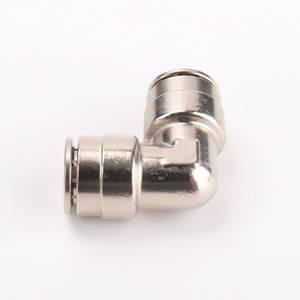 Acoplamientos Neumáticos Rápidos de Cobre de la Serie PV, Acoplamientos de Aire de Ángulo Recto Totalmente de Cobre, Recubiertos de Níquel, 4/6/8/10/12 Pulgadas - Product Image 3