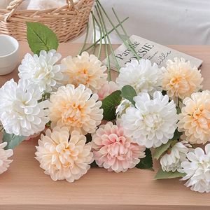 Venta Directa de Fábrica, Flores Artificiales de Dalia, Dalia de Seda para Centros de Mesa y Arreglos Florales para Bodas - Product Image 2