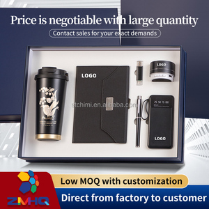 Bas quantité minimale de commande personnalisé en gros cadeau promotionnel ensemble tasse ordinateur portable clé USB stylo haut-parleur batterie externe cadeaux de bureau d'affaires - Product Image 2