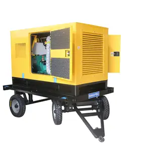 Cummins portable open silent Soundproof diesel generator 100kva trailer generators 75kw alternator dynamo generator