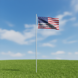 Bandera de Estados Unidos de 35.4x59.1 Pulgadas, Poliéster, Asta de Aluminio, para Uso Promocional - Product Image 2