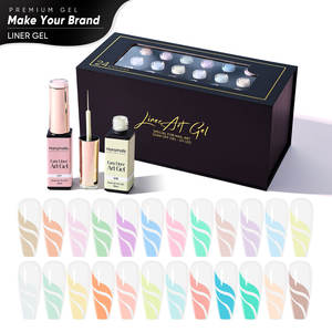 Hanyi Premium Gel Liner d'Art Facile Sans HEMA TPO 10ml, Vernis à Ongles Gel UV OEM ODM, Excellente Qualité, 24 Couleurs Gel Liner Pastel - Product Image 2