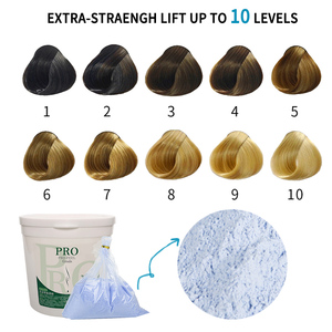 Salon de marque privée poudre de blanchiment organique sans ammoniaque poudre de blanchiment des cheveux blonds en vrac dans la teinture des cheveux - Product Image 2