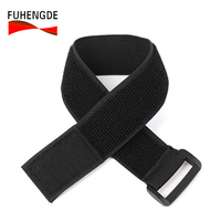 Boucle réutilisable personnalisée, cordon souple pour poignet, boucle auto-agrippante, fixation adhésive, bracelet de montre, attaches de câble, sangles de serrage, ruban 100% nylon
