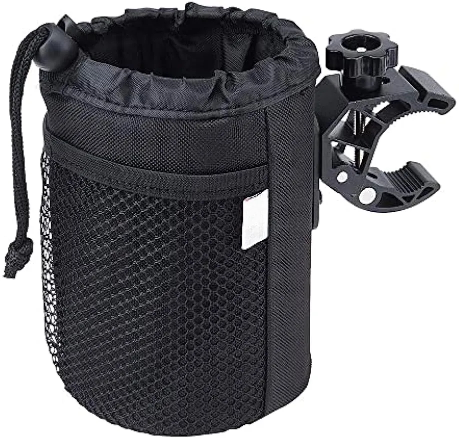 Motorcycle Cup Holder Oxford Fabric Motorcycle Drink Holder with Alligator Clamp Universal Water Bottle Holder
