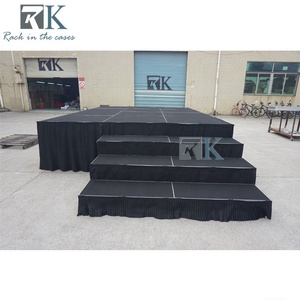 Plataforma de Escenario para Conciertos con Faldones y Escalones, Plataforma Modular Tipo Araña - Product Image 5