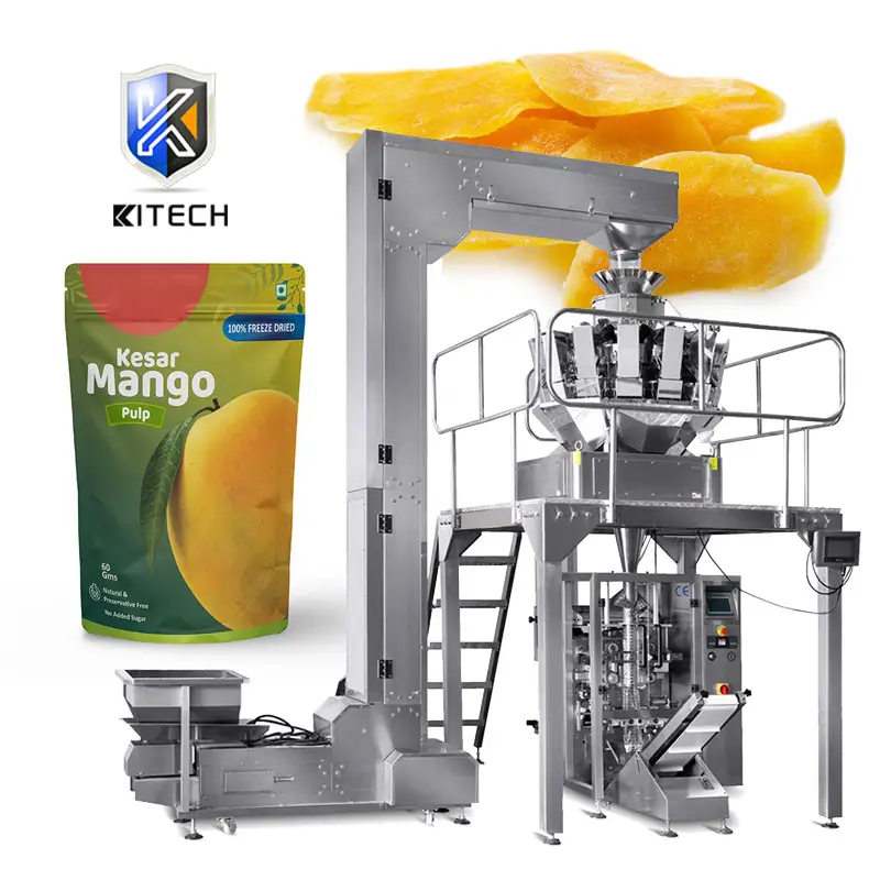 से स्वीकृत रैखिक वजन स्वचालित फल आम पल्प पैकिंग मशीन
