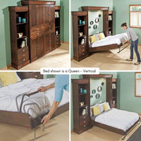 Kit de quincaillerie pour lit mural pliant WT-B01 avec cadre en acier, réglable, robuste, style Mid-Century Modern