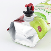 Doypack de jus en plastique réutilisable personnalisé avec bouchon à bec verseur sac d'emballage de boisson de fruits liquide debout pour le lait nourriture et gelée pour animaux de compagnie