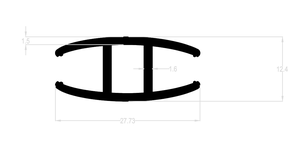 ขอบพลาสติกสำหรับมู่ลี่โรมาและมู่ลี่แผง/ผลิตในจีน/มู่ลี่พีวีซี - Product Image 5