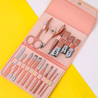 Kit de coupe-ongles pour manucure, 12 pièces, 16 pièces, vente en gros