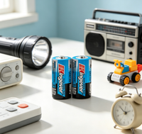 Baterai Alkaline Heavy Duty Zero Mercury Kingever LR14 C 1.5V untuk Mainan & Peralatan Rumah Tangga, Penggunaan Pemanas Air Gas, Grosir