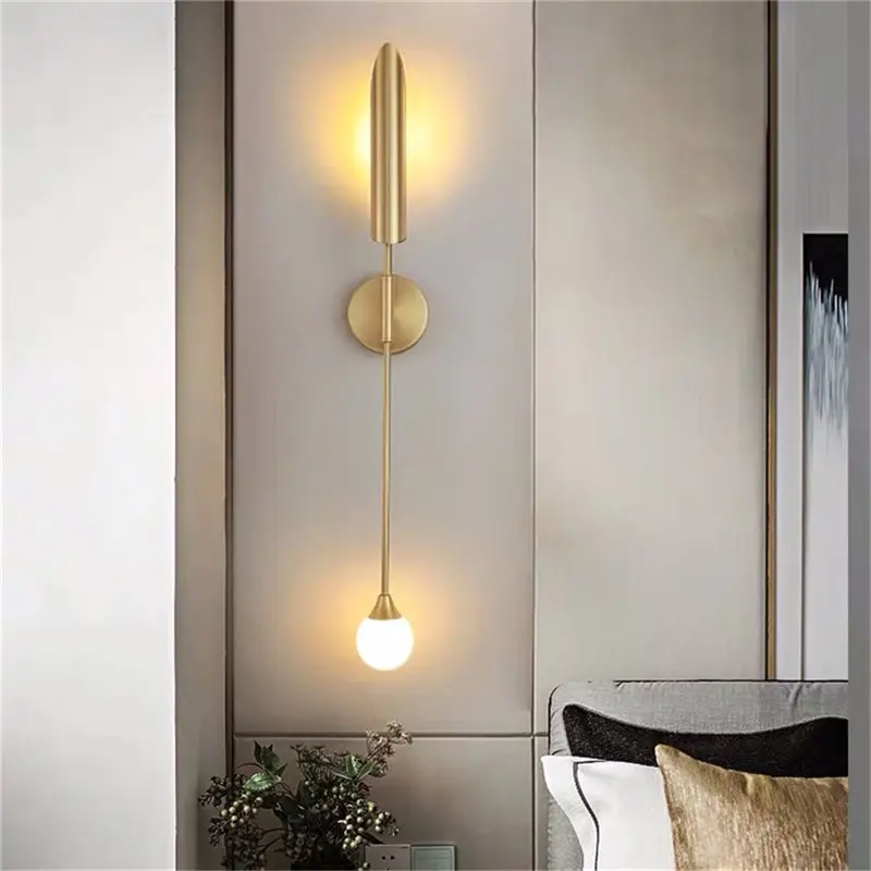 थोक आधुनिक सरल Sconces दीपक इनडोर एलईडी प्रकाश व्यवस्था जुड़नार सजावट सोने दीवार प्रकाश