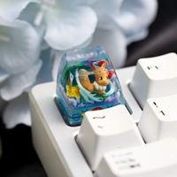 3D Printed Resin for Poke-moned Umbreon Artisan Keycap Hand‑Made Mini Landscape Custom for MX‑Structure Mechanical Keyboard