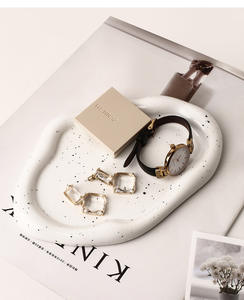 Vassoio <span class=keywords><strong>in</strong></span> <span class=keywords><strong>ceramica</strong></span> artigianale di lusso-argento placcato frutta piatto <span class=keywords><strong>da</strong></span> Dessert, vassoio decorativo - Product Image 4