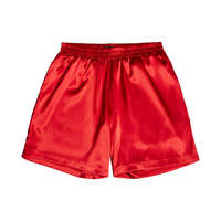 Boxer en Satin pour hommes, sous-vêtements, Short, personnalisé, luxe, pantalon court pyjama en soie, avec bande de taille élastique, nouvelle mode 2020