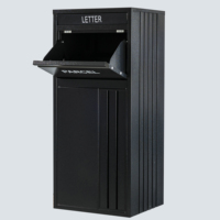 Boîte aux lettres extérieure OEM en acier galvanisé pour la maison, avec serrure à clé, boîte de dépôt sécurisée pour colis et lettres, boîte de livraison de colis