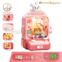 Mesin Cakar Mainan Edukatif Anak-Anak yang Menggunakan Koin, Mini Crane Hadiah untuk Boneka Plush, Hadiah Seru untuk Anak-Anak