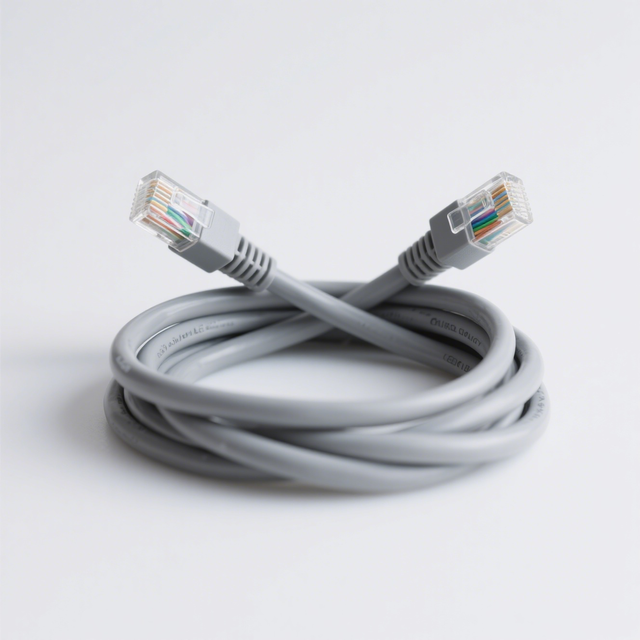 DENIXI Factory Custom Communication Cable 2M CAT5E Jumper Wire Cable High Transmission Ethernet Network Cable for Indoor Use